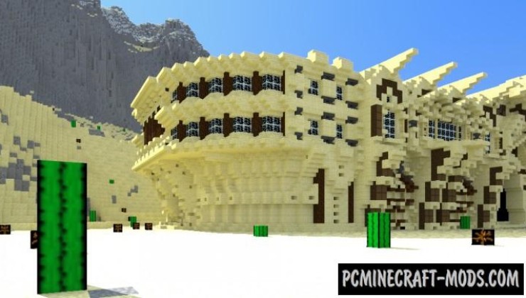 Desert Mansion - House Map For Minecraft