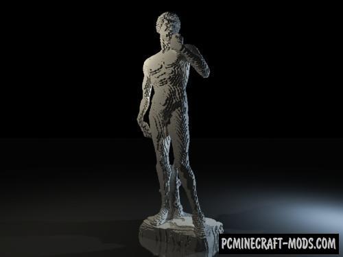 Michelangelo's David - 3D Art Map For Minecraft