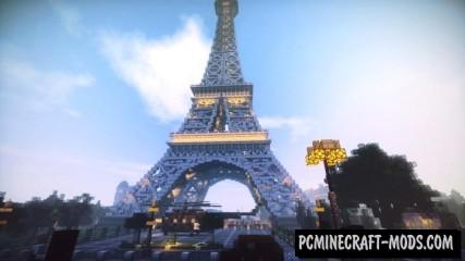 Paris - Eiffel Tower - City Map For Minecraft