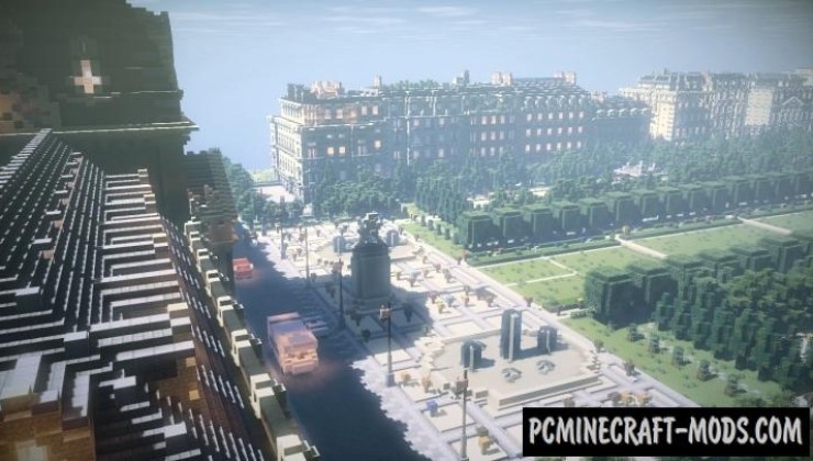 Paris - Eiffel Tower - City Map For Minecraft