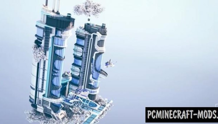 Futuristic Tower - Art, Building Map For Minecraft