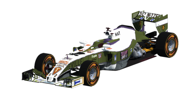Team Kaapo F1 car - Art Map For Minecraft