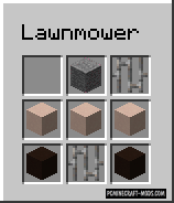 Lawnmower - Vehicle Mod For Minecraft 1.10.2, 1.7.10