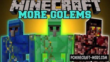 Extra Golems - New Mobs Mod For MC 1.19.2, 1.18.2, 1.16.5, 1.12.2