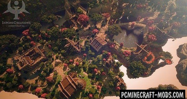 Medieval Fantasy - Town, Buildings Map Minecraft