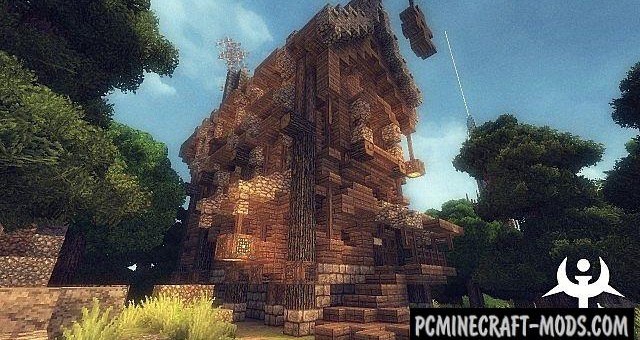 Medieval Fantasy - Town, Buildings Map Minecraft