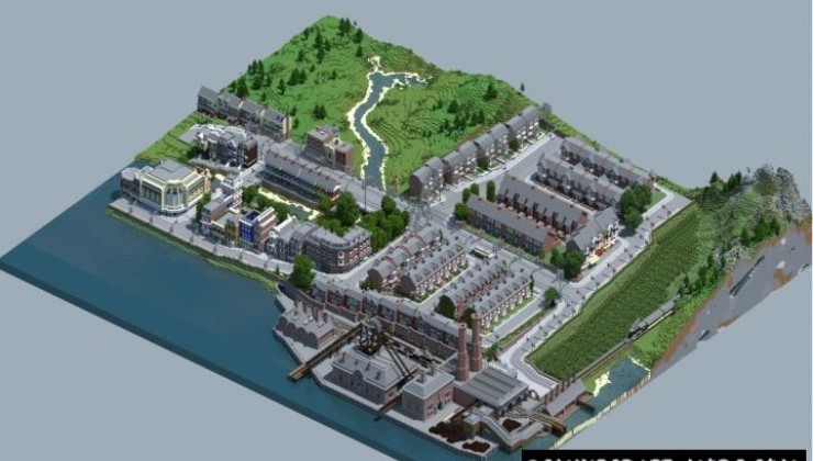 Carville: Industrial city Map For Minecraft
