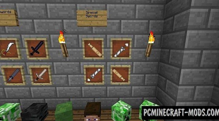 MoSwords - Weapons Mod For Minecraft 1.12.2, 1.7.10