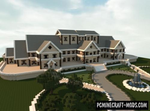 Luxury Mansion Map For Minecraft 1.14, 1.13.2  PC Java 