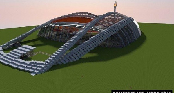Olympic Stadium - Building, 3D Art Map Minecraft