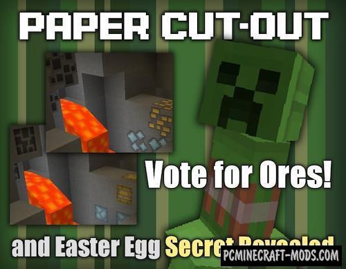 Paper Cut-Out RTX for Minecraft Pocket Edition 1.20