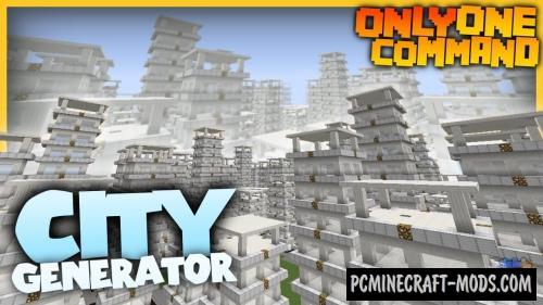 City Generator Command Block For Minecraft 1.8.9