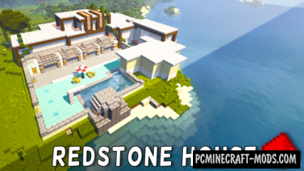 Redstone Modern House Map For Minecraft