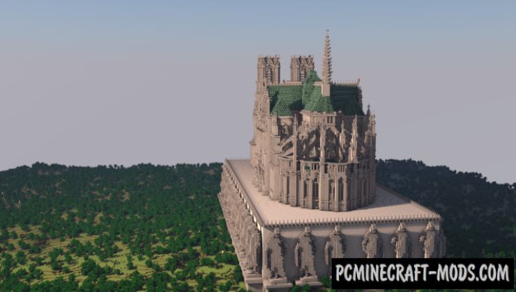 Reims Cathedral - Building, Art Map For Minecraft