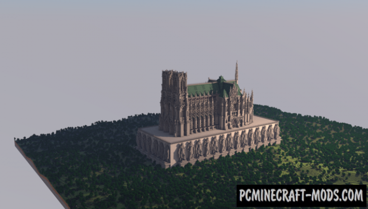 Reims Cathedral - Building, Art Map For Minecraft