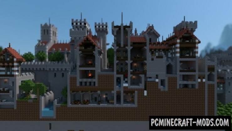 Oakhold - City, Castle Map For Minecraft