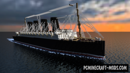 RMS Lusitania - 3D Art Map For Minecraft