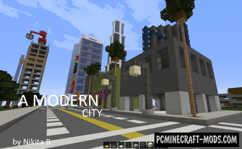 Modern City - Buildings Map For Minecraft