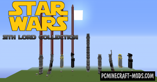 Sith Lord Lightsaber Collection Art Map For Mc 1 17 1 16 5 Pc Java Mods