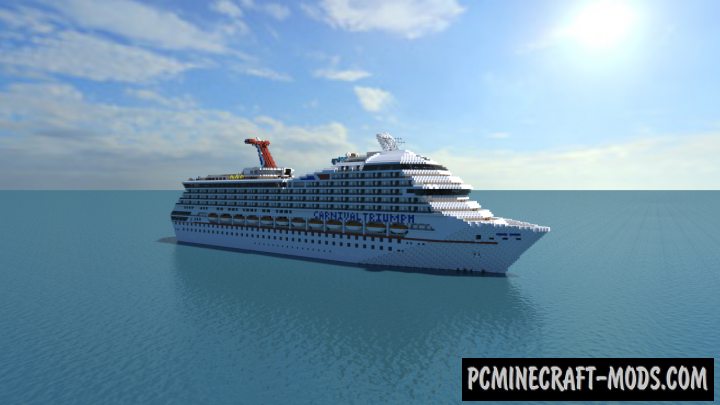 Carnival Triumph Cruise Ship Map For Minecraft 1.14, 1.13 