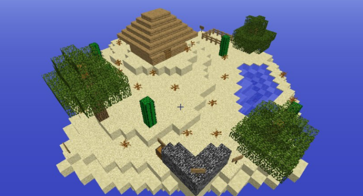 Air island - Puzzle, Survival Map For Minecraft