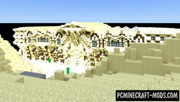 Desert Mansion - House Map For Minecraft