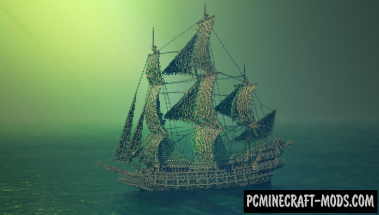 The Flying Dutchman - 3D Art Map For Minecraft