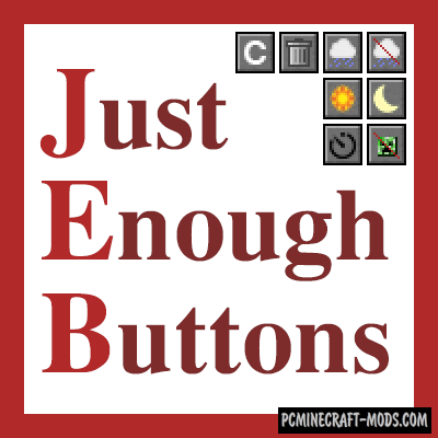 Just Enough Buttons - GUI Mod For Minecraft 1.14.4, 1.12.2