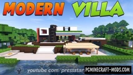 Modern Villa - House Map For Minecraft