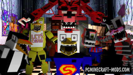 Five Nights at Freddy's Realistic Models Mod For MC 1.7.10