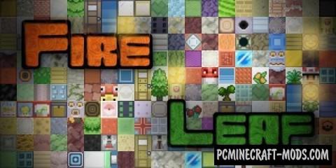 Fire Leaf 16x Resource Pack For Minecraft 1.8.9, 1.7.10