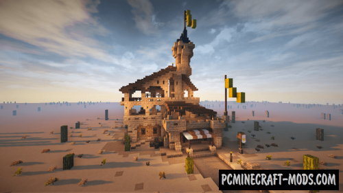 Oriental Desert House Map For Minecraft