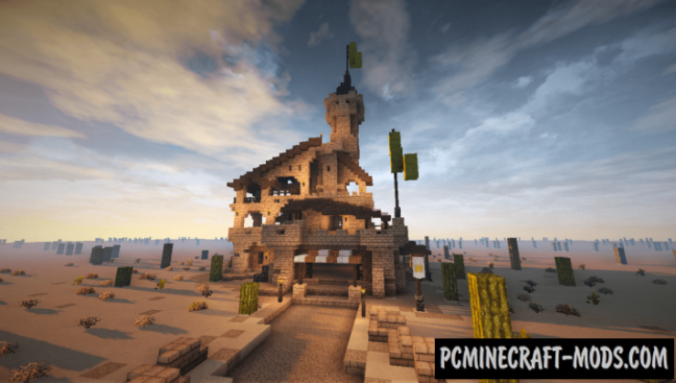 Oriental Desert House Map For Minecraft