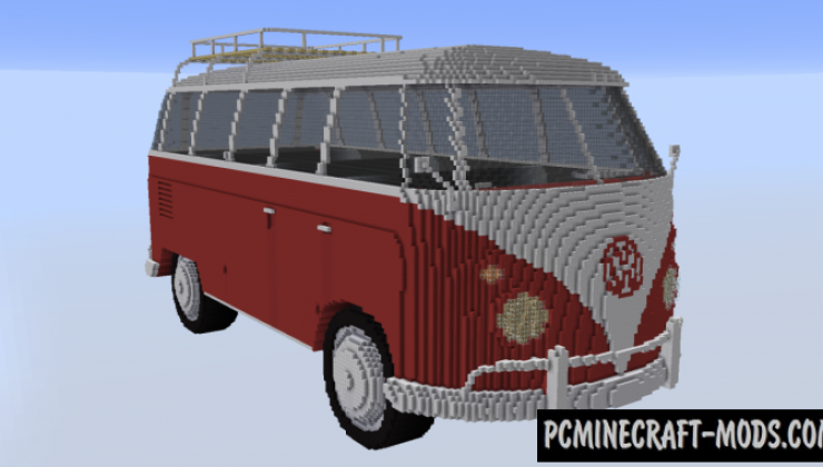 Volkswagen T1 Bus - 3D Art Map For Minecraft