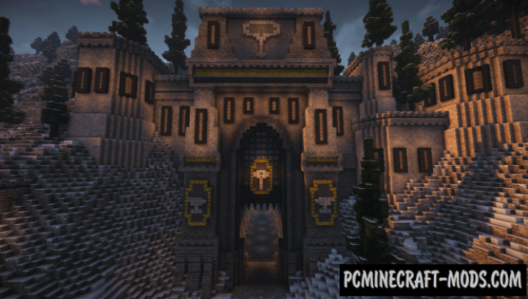 Dwarf build - Castle, Building Map For Minecraft