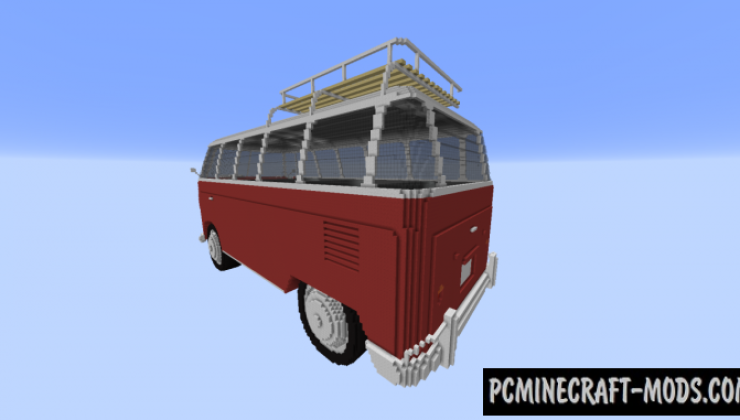 Volkswagen T1 Bus - 3D Art Map For Minecraft