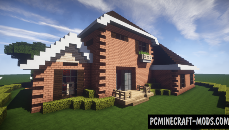 Brick House Map For Minecraft