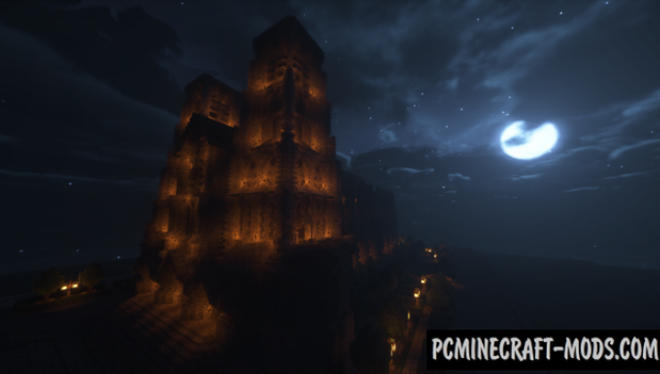A Gothic Cathedral - Building Map For Minecraft