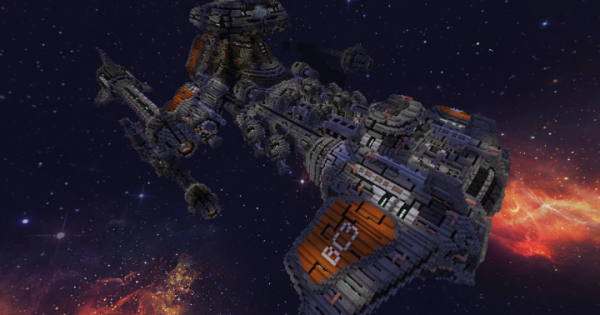 Starcraft 2 BattleCruiser Map For Minecraft 1.14, 1.13.2 