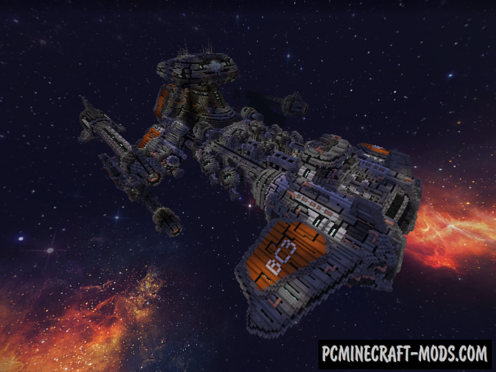 Starcraft 2 BattleCruiser Map For Minecraft 1.14.1, 1.13.2 