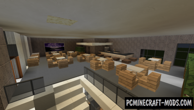 Modern Restaurant And Lounge Map For Minecraft 1 15 1 1 14