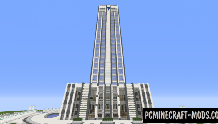 Quartz Tower #8 - Building Map For Minecraft