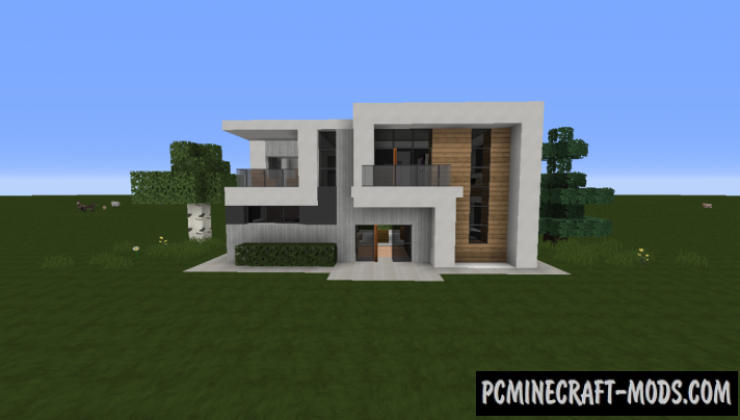 Small Modern House 4 Map For Minecraft 1.14, 1.13.2  PC 
