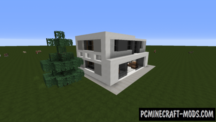 Small Modern House 4 Map For Minecraft