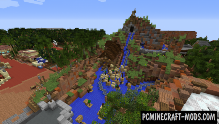 Walt Disney World Magic Kingdom Map Minecraft
