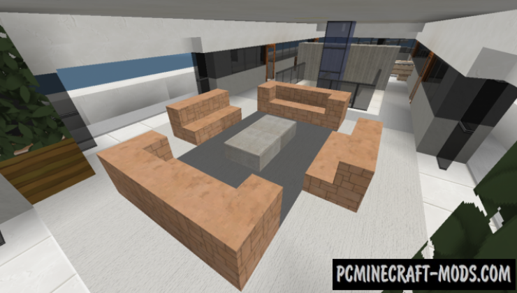 Modern Mega Yacht - House Map For Minecraft