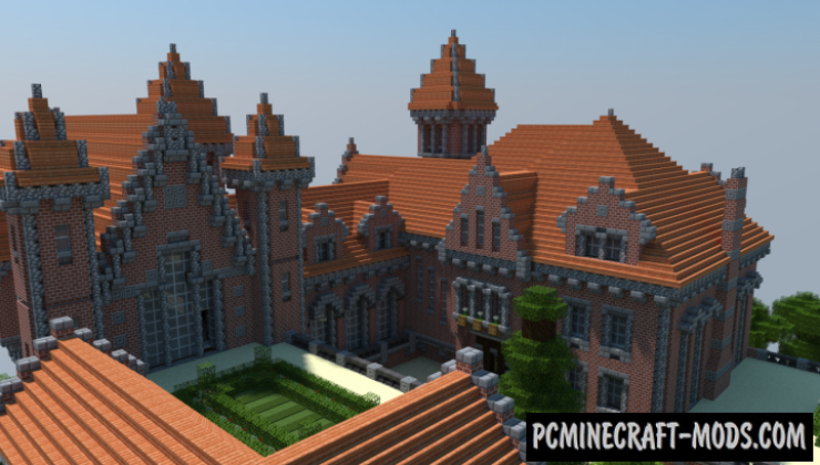 The Red Castle Map For Minecraft