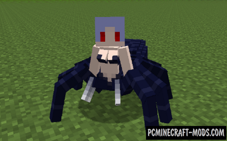 Tameable Arachne - Anime Mobs Mod For MC 1.12.2, 1.7.10