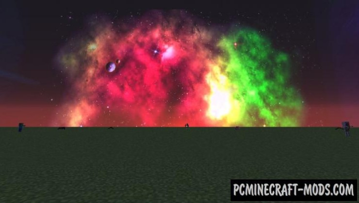 Realistic Space Sky HD Texture Pack MC 1.8.9, 1.7.10