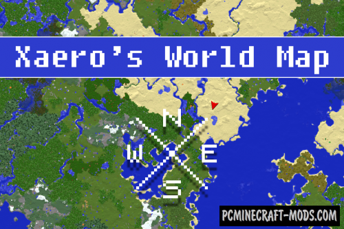 Xaero's with World Minimap Mod For Minecraft 1.20.3, 1.19.4